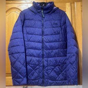 The North Face Women's Purple Goose Down Filled Puffer Winter Jacket Small EUC